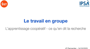 Webinaire : Le travail en groupe - L'apprentissage coopératif