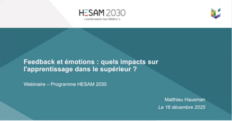 Webinaire Feedback et émotions