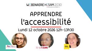 Webinaire Apprendre l'accessibilité