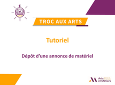 Tuto - Déposer une annonce de matériel.mp4