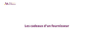 Anti-corruption : les cadeaux d'un fournisseur.mp4